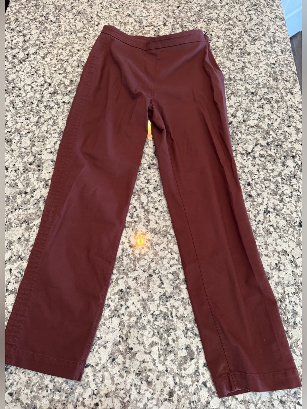 Kit & Ace Women’s Rusty Maroon Career Trouser Side Zip Size 4